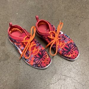 Orange Nike sneakers